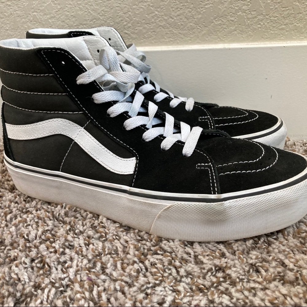 Black and White Vans Higtops